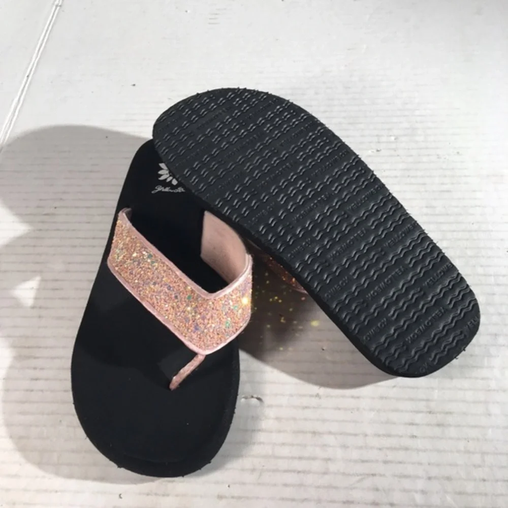 Yellow Box Girls Feliks Glitter Chunky Flip Flops